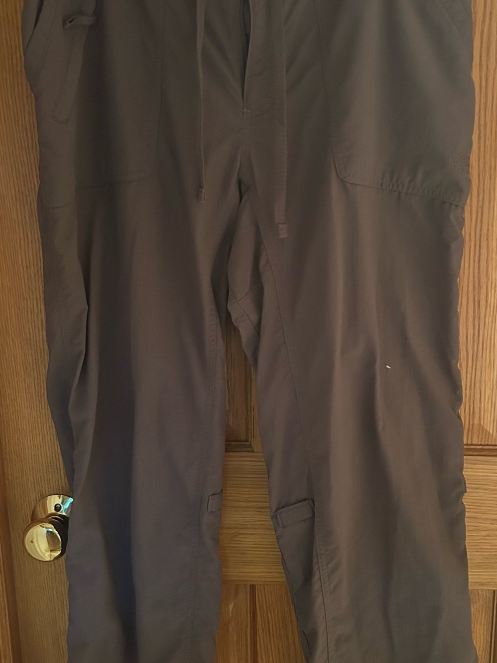 Women’s North Face Gray Drawstring Utility Pants EUC SZ 14 see measurements